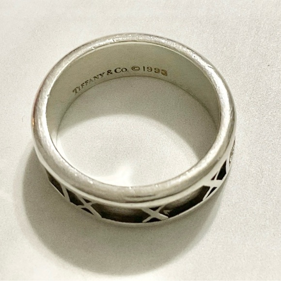 Tiffany & Co. Sterling Silver Atlas Band Ring Size 6.5 - Picture 5 of 7
